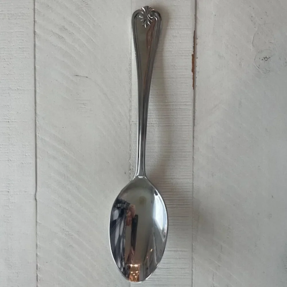 LENOX BUTLER'S GOURMET SERVING SPOON STAINLESS RETIRED PREOWNED